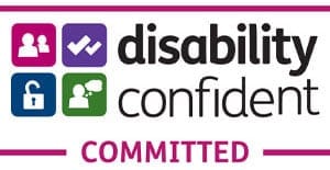 Disability confident committed logo