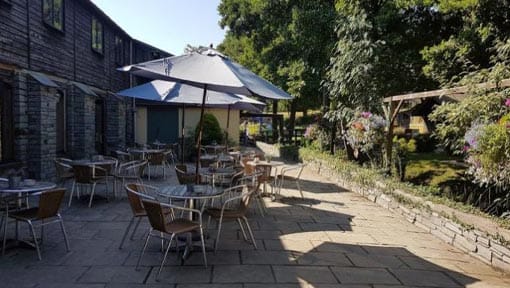 The Barn Cafe outside tables