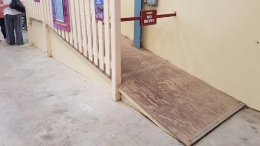 train ride ramp wheelchair access