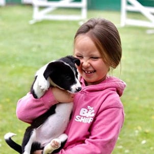 Girl & Puppy