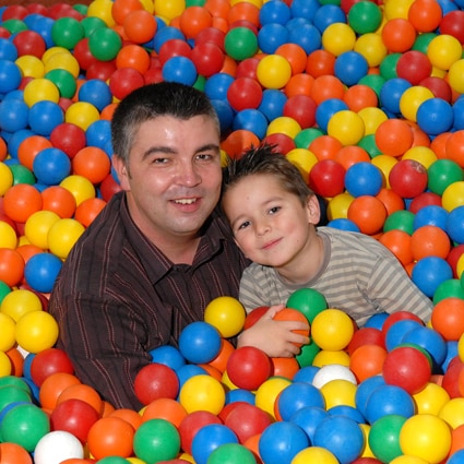 Father & Son ball pool