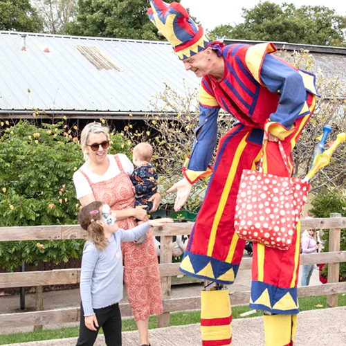 stilt walker