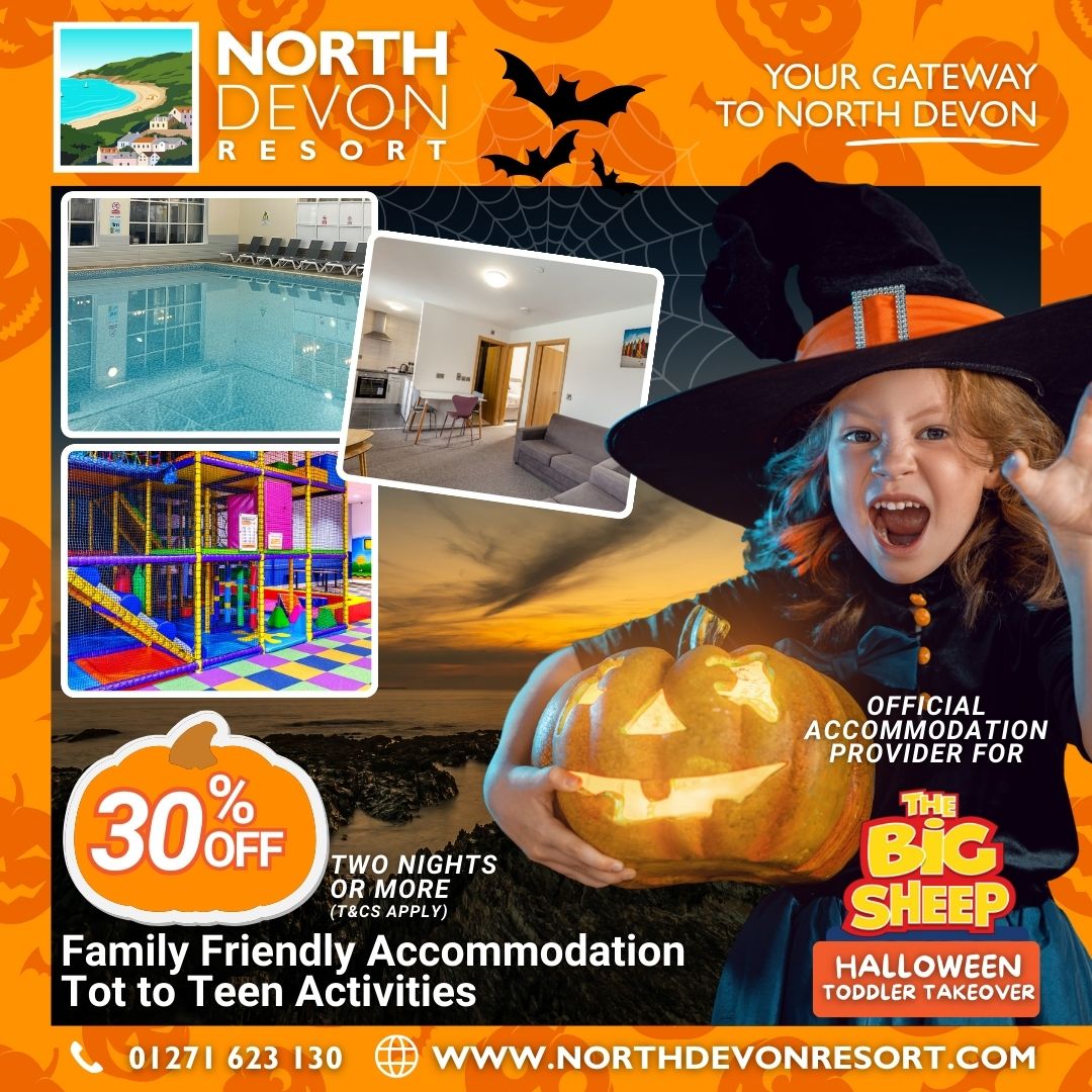 North Devon Resort - Halloween Toddler Takeover Advert 2025